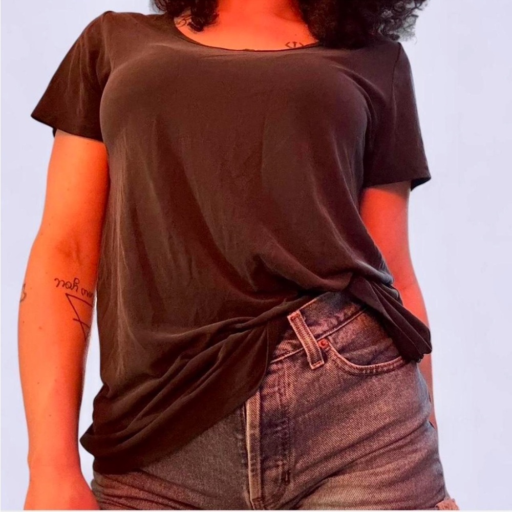 LuLaRoe Christy V-Neck T-Shirt - Black M